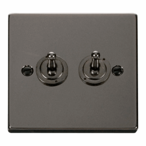 Click Deco 2 Gang 2 Way 10Ax Toggle Switch