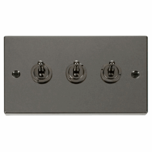 Click Deco 3 Gang 2 Way 10Ax Toggle Switch