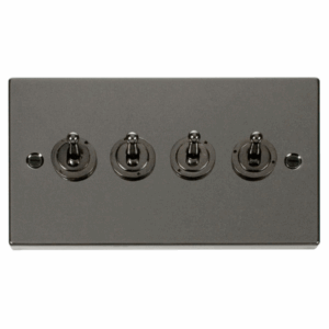 Click Deco 4 Gang 2 Way 10Ax Toggle Switch