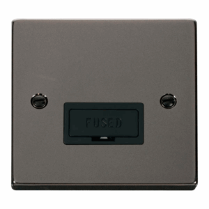 Click Deco 13A Fused Connection Unit Black