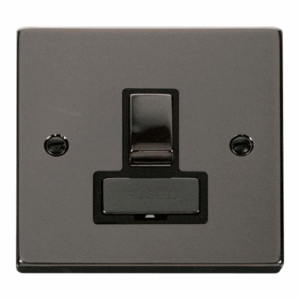 Click Deco 13A Fused Ingot Switched Connection Unit Black