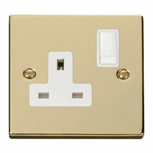 Click Deco 1 Gang 13A Dp Switched Socket Outlet White