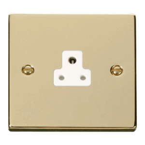 Click Deco 2A Round Pin Socket Outlet White