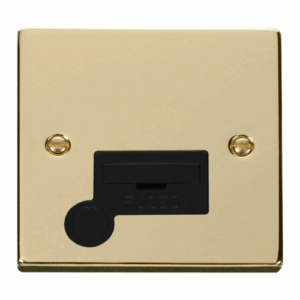 Click Deco 13A Fused Connection Unit With Flex Outlet Black