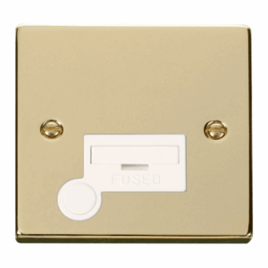 Click Deco 13A Fused Connection Unit With Flex Outlet White