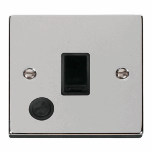 Click Deco 20A 1 Gang Dp Switch With Flex Outlet Black