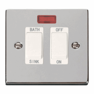 Click Deco 20A Dp Sink/Bath Switch White