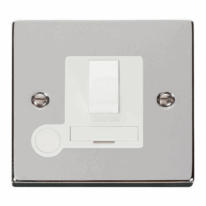 Click Deco 13A Fused Switched Connection Unit With Flex Outlet White
