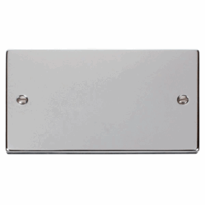 Click Deco 2 Gang Blank Plate