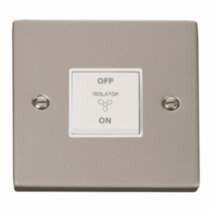Click Deco 10A 3 Pole Fan Isolation Plate Switch