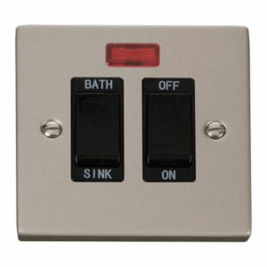 Click Deco 20A Dp Sink/Bath Switch Black