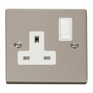 Click Deco 1 Gang 13A Dp Switched Socket Outlet White