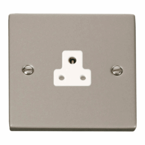 Click Deco 2A Round Pin Socket Outlet White