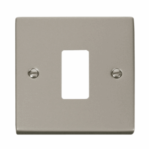 Click Deco 1 Gang GridPro Frontplate Pearl Nickel