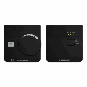 Sangamo Wireless Digital Thermostat in Black
