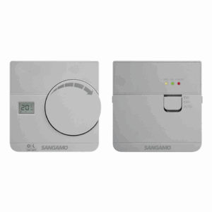 Sangamo Wireless Digital Thermostat in Silver