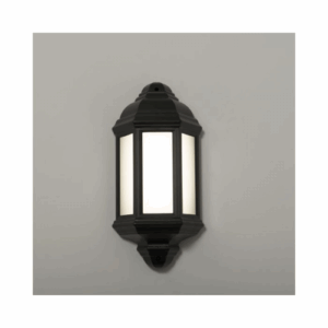 KSR Lighting Manta 10w 4000K LED Polycarbonate Half Wall Lantern (Black)
