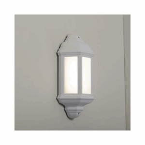 KSR Lighting Manta 10w 4000K LED Polycarbonate Half Wall Lantern (White)
