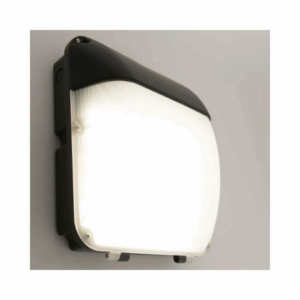 KSR Lighting Siena 30w 4000K LED Wall Pack Black with Photocell