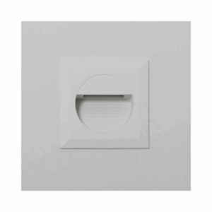 KSR Lighting Mini Carpio 1.2w Warm White Led Square Recessed Wall Wash Light (White)