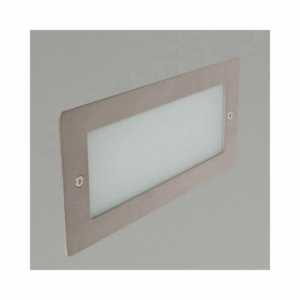 KSR Lighting Madrid 6W 3000K LED Wall Light with Plain Frame Stainless (Steel)