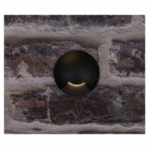 KSR Lighting Villas Mini 3w 3000K LED One Way Ground/Wall Light (Black)