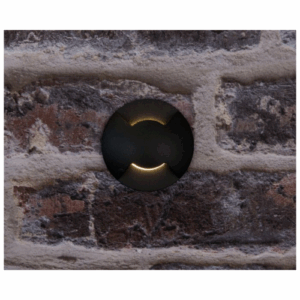 KSR Lighting Villas Mini 3w 3000K LED Two Way Ground/Wall Light (Black)