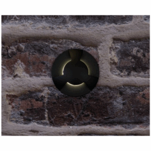 KSR Lighting Villas Mini 3w 4000K LED Three Way Ground/Wall Light (Black)