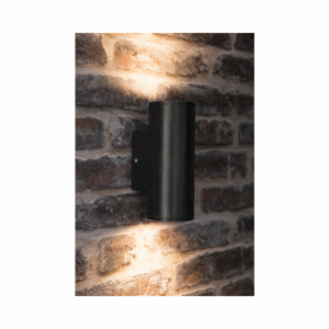 KSR Lighting Norcia 9w GU10 Round IP65 Up and Down Wall light (Black)