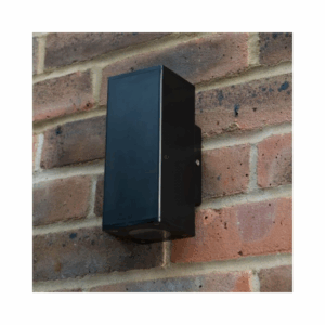 KSR Lighting Norcia 9w GU10 Square IP65 Up and Down Wall light (Black)