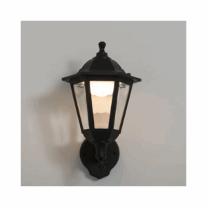 KSR Lighting Bastia 8w 3000K LED 6 sided Lantern (Black)