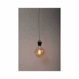 KSR Lighting Carlota E27 Single Pendant (Satin Chrome)
