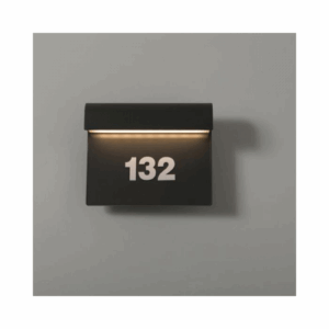 KSR Lighting Mataro 8.5W 3000K LED Wall Light with Numbers (Black)