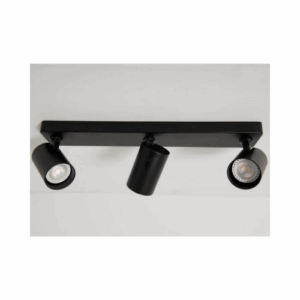 KSR Lighting Sofia GU10 Triple Bar Spotlight (Black)