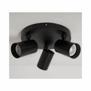 KSR Lighting Sofia GU10 Triple Plate Spotlight (Black)