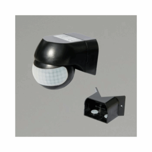 KSR Lighting External PIR Sensor c/w Corner Bracket (Black)
