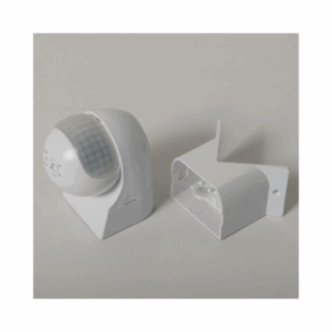 KSR Lighting External PIR Sensor c/w Corner Bracket (White)