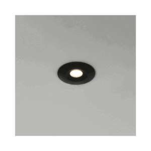KSR Lighting Mimas Mini Led 3w 3000k Fixed Ip65 Downlight Black