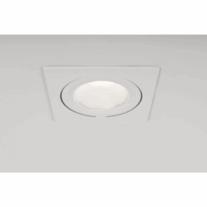 KSR Lighting Qr Pro Commercial Square Tilt Bezel White