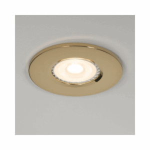 KSR Lighting Firebreak Qr Gu10 Ip20 Brass Bezel