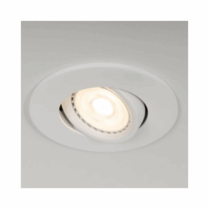 KSR Lighting Firebreak Qr Gu10 Ip20 Tilt White Bezel