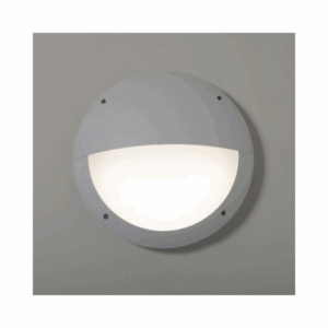 KSR Lighting Latina Ii 12w 4000k Led White Eyelid Polycarbonate Bulkhead With Microwave Sensor