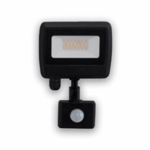 KSR Lighting Siena Cr 30w 4000K LED PIR Floodlight Black