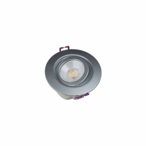 Robus Gem 6W Led Cct4 Gimbal Downlight IP65 67mm Cut Out 2700K 3000K 4000K 6500K Dimmable Silver
