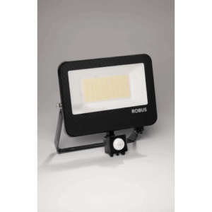 Robus Selest 10W Floodlight With Pir IP65 CCT3 Black C/W 1M Flex