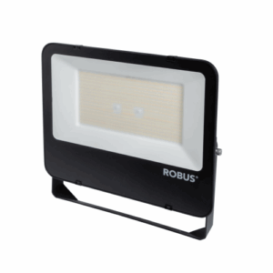 Robus Selest 200W Floodlight IP65 Black CCT3 C/W 1M Flex