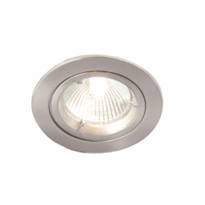 Robus Zak GU10 Mains Voltage Die Cast Downlight Max 50W IP20 70mm Chrome Dimmable (R201Sc-03)