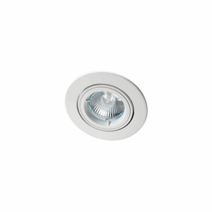 Robus Zak GU10 Mains Die Cast Downlight Max 50W 82mm White Dimmable Tilt