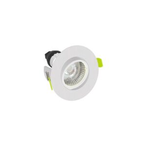 Integral Evofire Midi 92 Tiltable Fire Rated GU10 White Bezel Downlight IP20