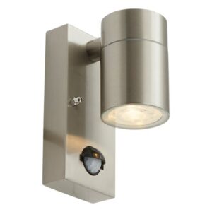 Ansell Acero Directional Wall Light PIR Stainless Steel